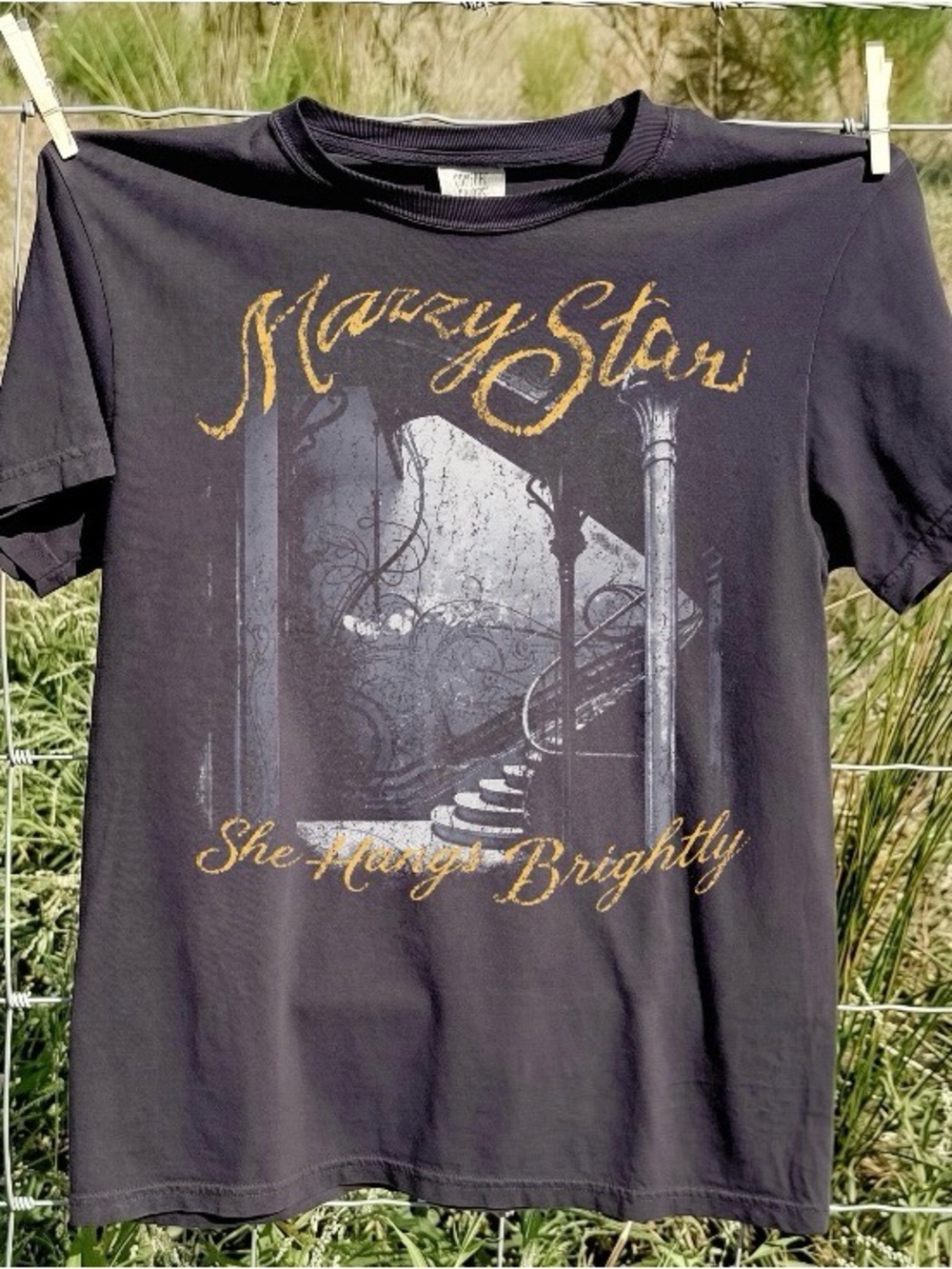 Mazzy Star She Hangs Brightly Album Tee, Indie Rock Band Comfort Color T-Shirt